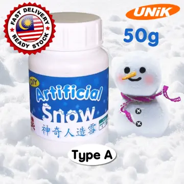 Artificial Snowflakes Winter Instant Snow Powder Super Absorbent Fake  Fluffy Magic Instant Snow For Home Wedding Snow Decoration