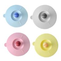 Silicone Cup Lids Colorful Dust Proof Silicone Mug Cover Silicone Lids for Mugs Cups Tea Pots Hot Cup Lids for Coffee &amp; Tea heathly