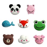 【LZ】djl074 Cartoon Animals Buffer Mute Door Stopper Self Adhesive Silicone Wall Protector for Door Knobs Cabinets Toilet Cover