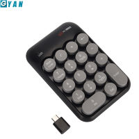 Wireless Numeric Keypad Type C, 2.4G Portable 18-Key USB C Mini Number Pad Keypad with Type-C Receiver Compatible PC ,