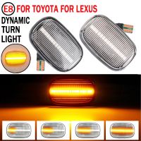 เปลี่ยนสัญญาณกระพริบแบบไดนามิก Led ข้าง2x สำหรับ Lexus GS300 Rx XU1 RX30 Mcu 15 Toyota ยาริสวีออส Supra MK4 Starlet RAV4 Prius