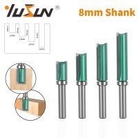 YUSUN 8MM Shank D12MM รูปแบบบิตเราเตอร์บิตเครื่องตัดมิลลิ่งงานไม้สําหรับไม้ Bit Face Mill Carbide Cutter End Mill