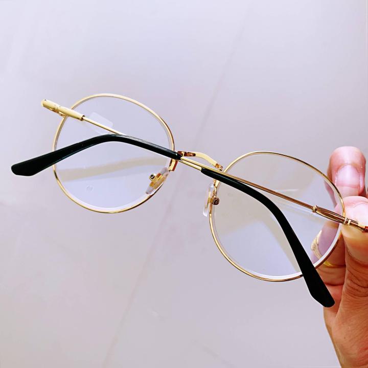 glasses-แว่นสายตาสั้น-175-แว่นตา-กรอบสีดำทอง-สวมใส่ได้ทั้งชายและหญิง-กรอบพร้อมเลนส์สายตา-แถมฟรีซองผ้าใส่แว่นและผ้าเช็ดเลนส์อย่างดี