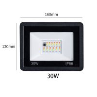 LED RGB Flood Light 50W 100W AC 220V Outdoor IP66 Waterproof RGB Floodlight Spotlight Garden Lights With Color Remote Controller