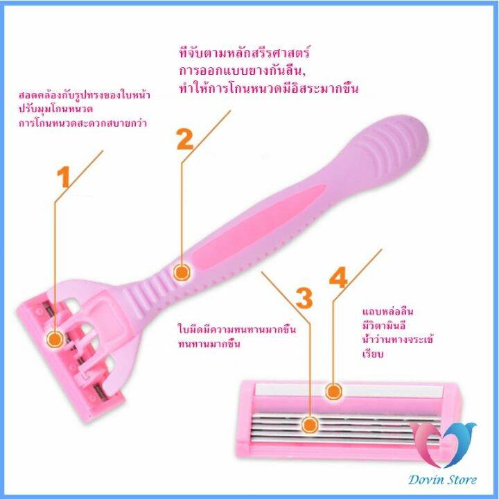 มีดโกน-ที่กันจอน-โกนกำจัดขนใต้วงแขน-personal-care-dovin-store