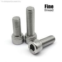 1/5/10pcs Fine Thread M3 M4 M5 M6 M8 M10 M12 DIN912 304 A2-70 Stainless Steel Allen Hexagon Hex Socket Cap Head Bolt Screw