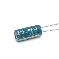 20pcs/lot Low ESR/Impedance high frequency 35v 47UF aluminum electrolytic capacitor size 5x11 47UF35V 20