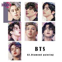 【 Ks】bts 5d ภาพวาดเพชรแบบทำมือสำหรับของตกแต่งบ้านสิ่งของที่ติดผนัง30X4 0ซม./40x50cm