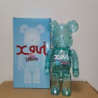 Trend Bearbrick X-Girl 2021 Exclusive Building Block Bear Colorful Luminous Transparent 400%