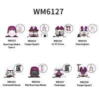 WM6127 Blok Banan 8 Buah/set โนวาคอร์ปทะเล WM2258อิฐทหาร Team4ทหาร Squad3 Figur Commander Bacara Mini Mainan Rit