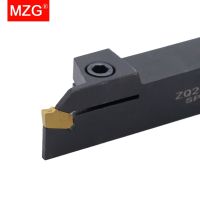 MZG ZQ 16 20 25 มม. ความกว้างการเซาะร่อง 2 3 4 5 มม. เครื่องกลึงซีเอ็นซีเครื่องมือตัดผู้ถือใบมีดเซาะร่องโลหะแยกเครื่องมือเจาะ