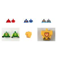 Lego part (ชิ้นส่วนเลโก้) No.973pbxx / 24104pbxx / 23763cxx Minifigure part Torso &amp; Arm - Nexo Knight