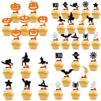 Party Cake Decoration Supplies Halloween Party Cake Accessories Halloween Cake Decorations Pumpkin Cake Topper Witch Hat Cake Topper