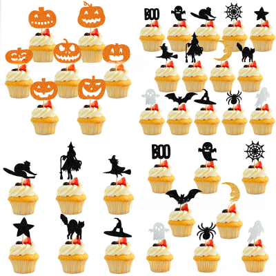 Party Cake Decoration Supplies Festive Cake Toppers Pumpkin Cake Topper Witch Hat Cake Topper Halloween Cake Decorations