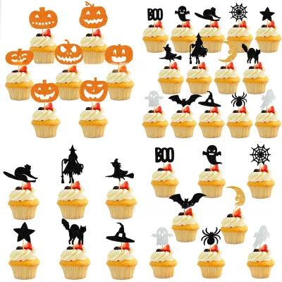 Halloween Party Cake Accessories Halloween-themed Cake Decoration Witch Hat Cake Topper Halloween Cake Decorations Festival Party Cake Accessories