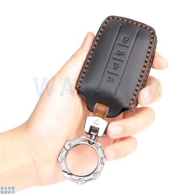 4 Bottons Leather Car Key Case Cover For 2022 GWM TANK 300 500 Tank300 Tank500 Great Wall Car Key Accessories