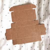 100pcs Cheap Kraft gift packaging cardboard paper boxsmall natural handmade soap kraft craft boxkraft carton paper box