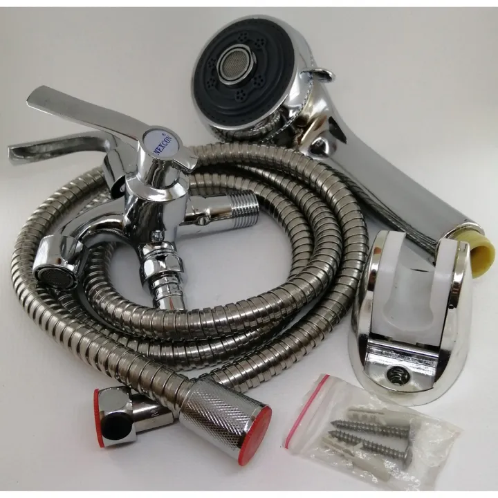 ♡Shower head, shower hose, angle valve♬ Lazada PH