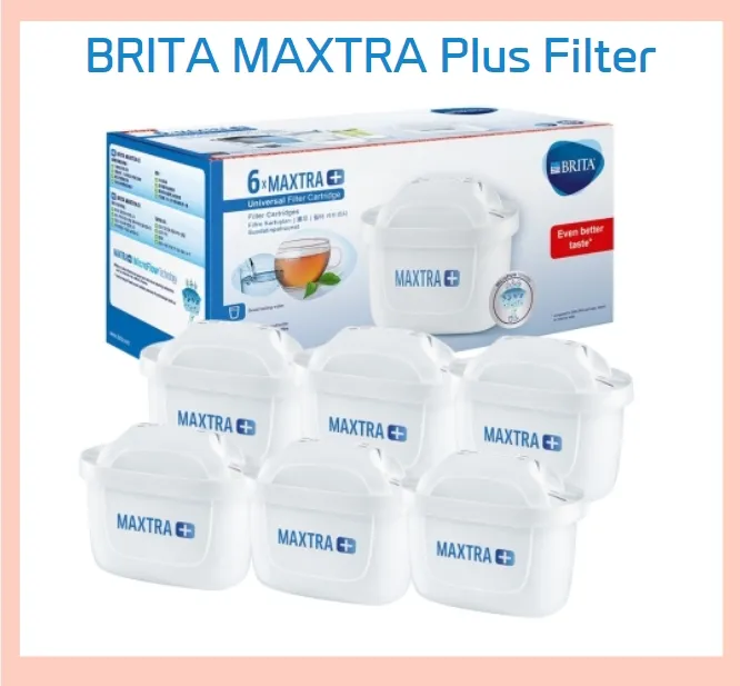 BRITA MAXTRA Plus Filter 6p Replacement Water Filter Cartridges