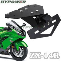 ✿ ตัวกำจัดบังโคลนรถที่ติดท้ายสำหรับคาวาซากิ ZX-14R ZZR1400 2006-2020ชิ้นส่วนรถจักรยานยนต์ Dudukan Plat LED NINJA ZX14R ZZR 1400