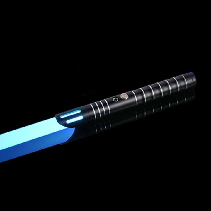 rgb-lightsaber-ของเล่นดาบเลเซอร์โลหะจับหนักแบบอักษรกันเสียง-foc-ดาบบลาสเตอร์คลั่งอาวุธกระพริบกระบี่