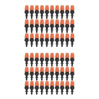 100 Pcs Drip Irrigation Spray Nozzle  Water Spray Nozzle  Adjustable In 2 Modes: Water Mist And Water Column