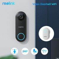 Reolink 2K + วิดีโอกริ่งประตู Wifi สมาร์ทวีดิโออินเตอร์คอมในบ้านกลางแจ้งตรวจจับมนุษย์กริ่งประตูมีสาย Poe ที่มีกระดิ่งสนับสนุน Alexa