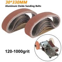 50pcs/set 330x30mm Sanding Belts 120 1000 Grits Sandpaper Abrasive Bands For Belt Sander Abrasive Tool Wood Soft Metal Polishing