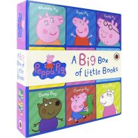 Peppa pig a big box of little books Peppa Pig 9-volume gift box packed with pink pig little sister 0-2 years old early childhood education vocabulary enlightenment palm paperboard Book English original imported books