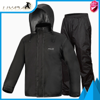 ชุดกันฝนกันน้ำขี่จักรยาน Rain Cover Jacket &amp; กางเกง Unisex เดินป่าเสื้อกันฝนกางเกง Rainwear สำหรับรถจักรยานยนต์ Fishing