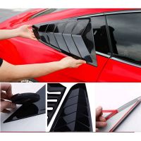 1 Pair Car Rear Window Louver Shutter Trim Cover Lid for Ford Mustang 2015-2023 Side Louver Air Vent Scoops Spoiler Shade