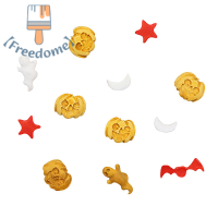 【Freedome】 แม่พิมพ์เค้กฟองดองรูปการ์ตูนฟักทองมินิฮาโลวีนรูปดาวแม่พิมพ์สำหรับทำเค้กช็อคโกแลตแม่พิมพ์สำหรับใช้ในครัวอุปกรณ์สำหรับงานปาร์ตี้