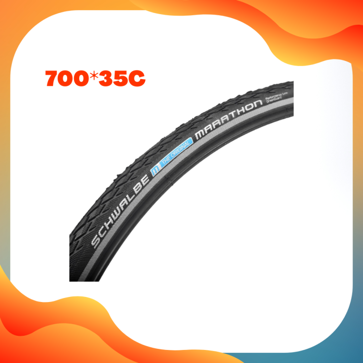Pacco Da 2 Copertoncini Schwalbe Marathon Racer 700x35 &ndash; RaceGuard, E-Bike Ready