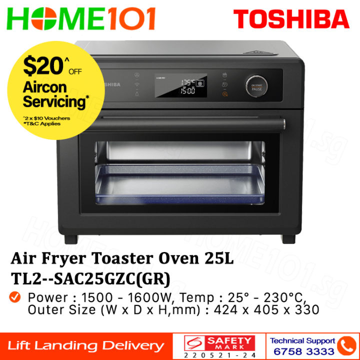 Toshiba Air Fryer Toaster Oven 25L TL2-SAC25GZC