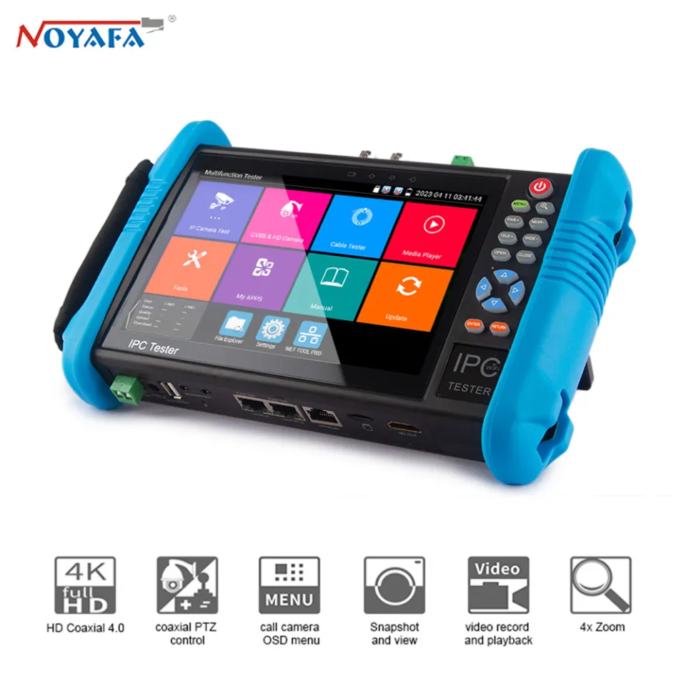 Buy Noyafa NF-716 All-in-one IP Camera Tester with RJ45 TDR/PoE/7-inch  Screen/WIFI/4K/Dual Test Window - In Stock Ships Today! – NOYAFA Store