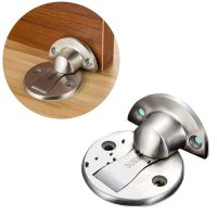 50x50x4mm Self Adhesive Magnet Door Stopper Stops Stainless Steel Holder For Toilet Glass Door Door Hardware Locks