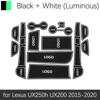 13ชิ้นเสื่อกันลื่นสำหรับโทรศัพท์ประตูสล็อตเสื่อถ้วย Pad สำหรับเล็กซัส UX UX250h UX200 2019 2020อุปกรณ์เสริมในรถยนต์สติกเกอร์250 250H 200