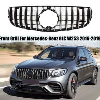 Front Bumper Grills For Mercedes Benz GLC W253 X253 2016-2019 GLC 300 Racing Retrofit Grill GT Style Grille Replacement Parts