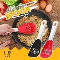 New Multifunctional Kitchen Cooking Spoon Heat-resistant Hanging Hole Innovative Potato Garlic Press Colander Innovative kitchen Colanders Food Strain