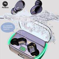 ?Readystock + Gratis Ongkir?หูฟังไร้สาย M60ใหม่หูฟังบลูทูธ5.3สำหรับระบบสัมผัสล่าช้า Headphone Gaming แบตสำรองพร้อมจอแสดงผล LED