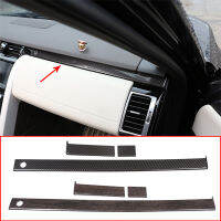 สำหรับ Land Rover Discovery 5 2017-2021Carbon ไฟเบอร์รถคอนโซลกลาง Dashboard Trim Strips สติกเกอร์ตกแต่งจัดแต่งทรงผม Accessorie