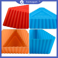 ? Homepet 6pcs มัฟฟินคัพเค้กอบแม่พิมพ์ความร้อนทนใช้ซ้ำได้