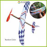 PLNBFG Random Color ขว้างมือ ของขวัญคริสต์มาสที่ดีที่สุด พลาสติกแปลกใหม่ ขับเคลื่อนเครื่องร่อนบิน โมเดลเครื่องบินประกอบ เครื่องบินโฟม DIY เครื่องบินยางยืดหยุ่น