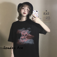 Spades Ace เสื้อครอป เสื้อยืด ชุดเซ็ทผู้หญิง สบายๆ ล้ำสมัย ทันสมัย สไตล์ A99J57V 38Z230921