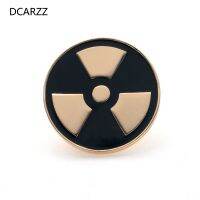 ◘☎ touji205285128 Best New Nuclear Radiation Brooch for Enamel Lapel Pin Metal Doctors Accessories