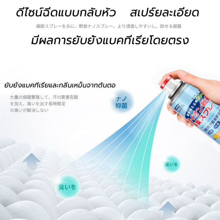 นําเข้าจากญี่ปุ่น-สเปรย์กำจัดกลิ่นรองเท้า-360มล-สเปรย์ดับกลิ่นรองเท้า-สเปรย์ระงับกลิ่นรองเท้า-ดับกลิ่นเท้า-ดับกลิ่นเหม็น-สเปรย์ดับกลิ่นเท้า-สเปรย์น้ำยาระงับกลิ่นเท้า-เท้าเหม็น-ระงับเท้าเหม็น-สเปรย์ฉีด