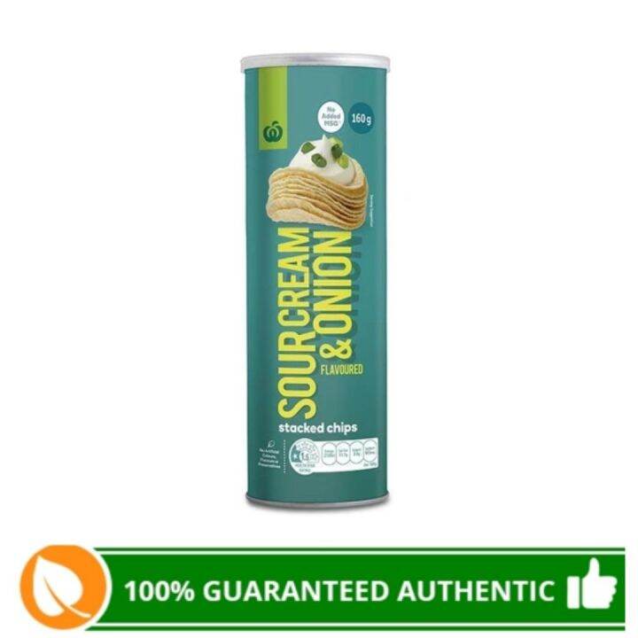 Woolworths Sour Cream & Onion Stacked Chips 160g Lazada PH