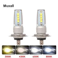 2PCS H3 H4 H7 H11 12000LM Car LED Fog Lights Play and Plug White Auto Driving Fog Lamps Bulbs 12V 24V 6500K Auto Car LED Lamps