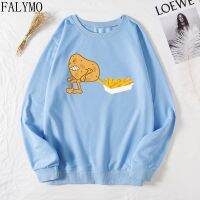 Cute Potato Food Funny Fries Shirt Sweatshirts Spring Autumn Women Long Sleeve Graphic Sweatshirt Pullover Tops Shirts