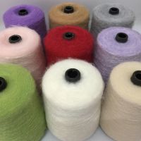 ✙ 500g Mohair Silk Wool Yarn For Knitting Thin Angora Crochet Thread Soft DIY Sweater Scarf Shawl Puffy Line Lanas Free shipping